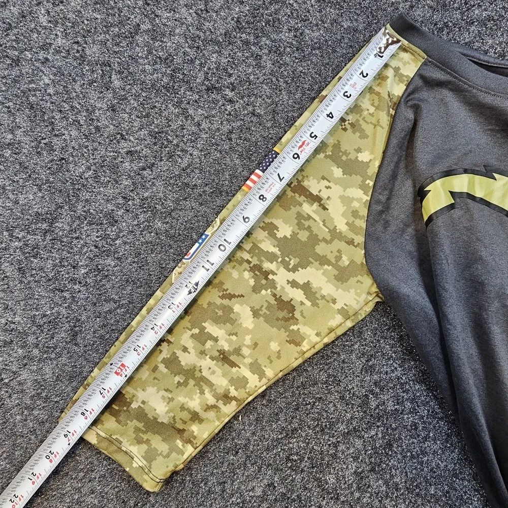 Nike Dri-Fit Los Angeles‎ Chargers Salute to Service Womens L Camo 3/4 Sleeve